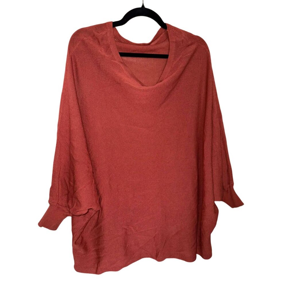 🔴 NWOT Women's Rust Red Oversized Sweater